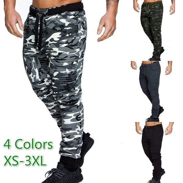 slim fit camo joggers