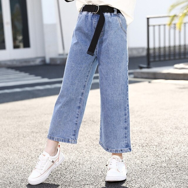 Fashion Loose Denim Pants 4-12 Yrs 