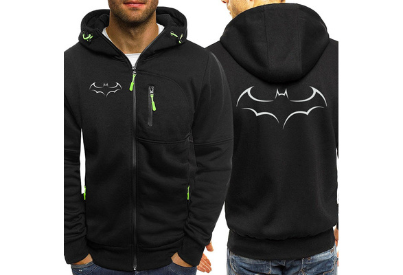 batman zip up hoodie mens
