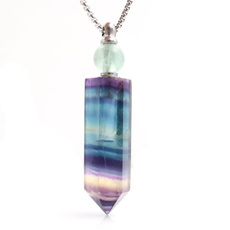 Bottle, crystal pendant, quartz, quartzcrystal