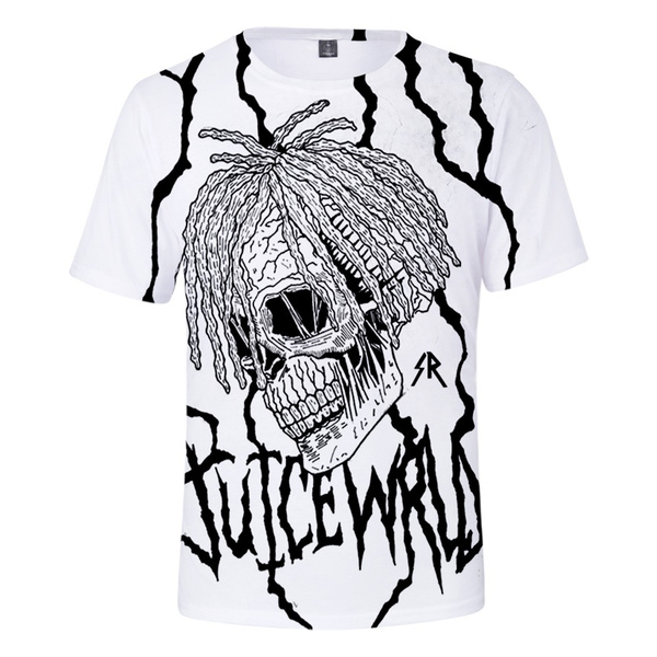 Juice WRLD Fashion and Hiphop Cartoon Simple Printing XXS To 4XL Cool and  Hiphop Fashion Printing Women/men T-shirts