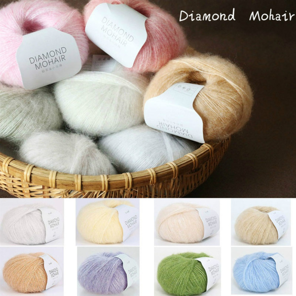 Mohair Yarn Soft Cashmere Knitting Wool Yarn Crochet Thread Supplies 