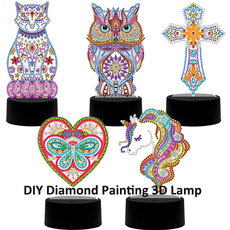 diamondpaintinglight, 3dlamp, DIAMOND, Night Light