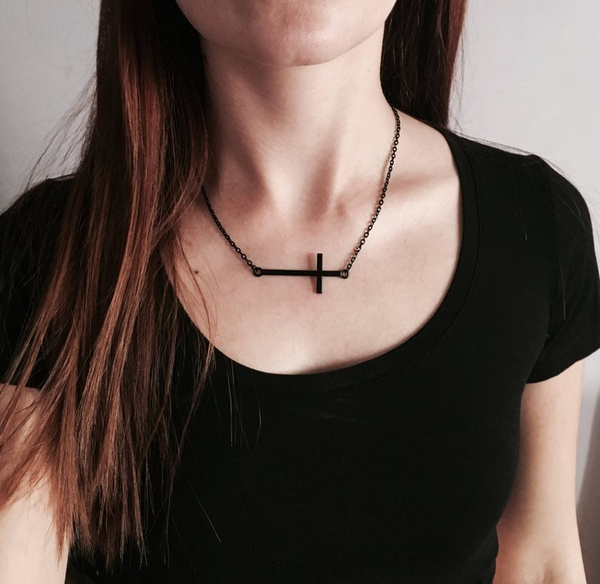 Emo Cross Necklace