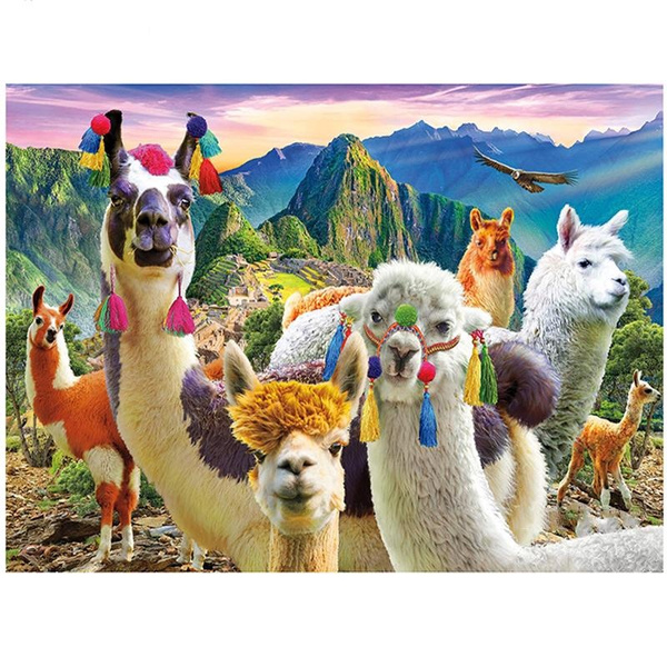 diamond embroidery Alpaca family diamond painting cross stitch