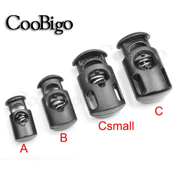 Cord lock, cord stop, cord stopper, drawstring stopper, drawstring lock,  black cord lock, spring cord stop