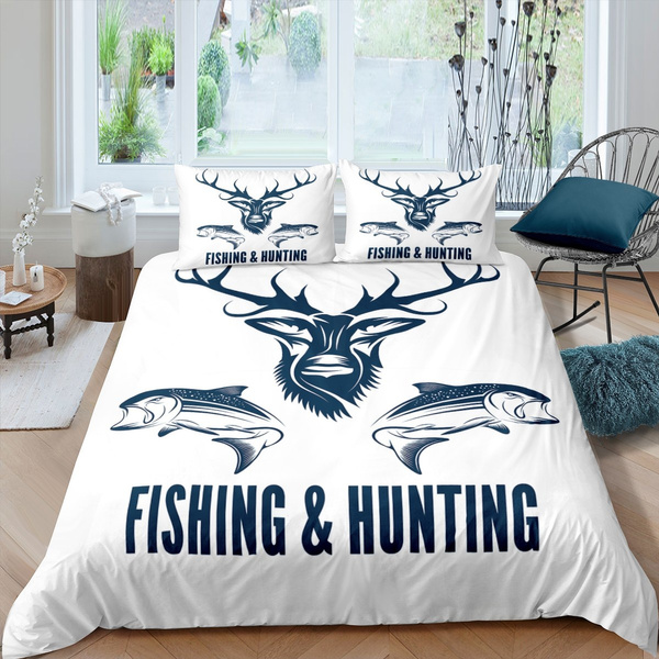 Boys Hunting Animals Comforter Cover, Deer Duvet Cover Uk