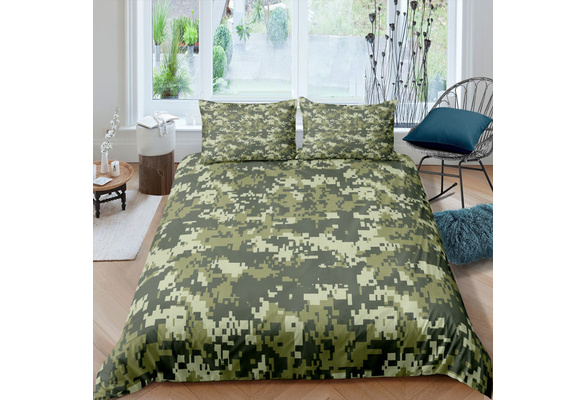Camouflage Duvet Cover Set Camo, Army Camo Bedding