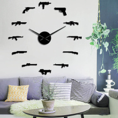 acrylicmirrorwallclock, Clock, Weapons, mirrorwallclock