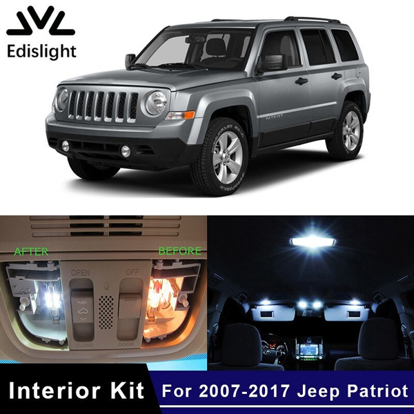 10pcs White Ice Blue Canbus Led Lamp Car Bulbs Interior Package Kit For 2007 2017 Jeep Patriot Map Dome Trunk Light Wish