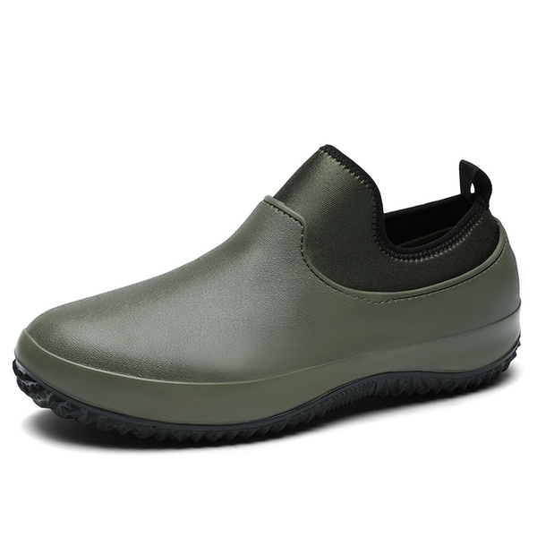 SMajong Rain Boots for Women Waterproof Garden Shoes Men Anti Slip Rubber Ankle Boots Car Wash Shoes Women's Rain Footwear 
