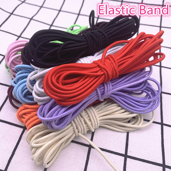 Hot 2/2.5mm High-Elastic Round Elastic Band Rubber Band Elastic Cord ...