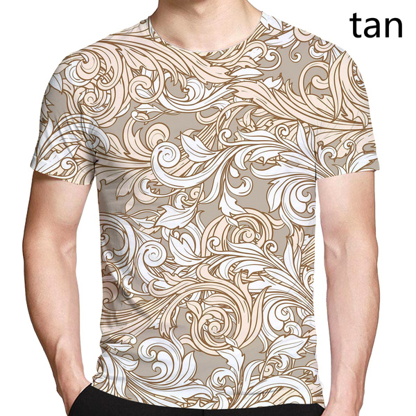 FEDULK Mens Funny Tees Summer Shirts Fashion 3D Print O Neck Short Sleeve Loose Casual T-Shirt Tops Blouse 
