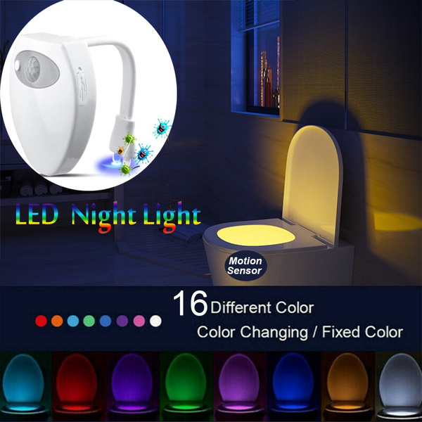 Body induction toilet night lightwith sterilization function UV
