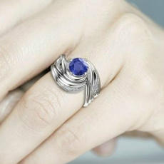 Blues, Sterling, wedding ring, Blue Sapphire