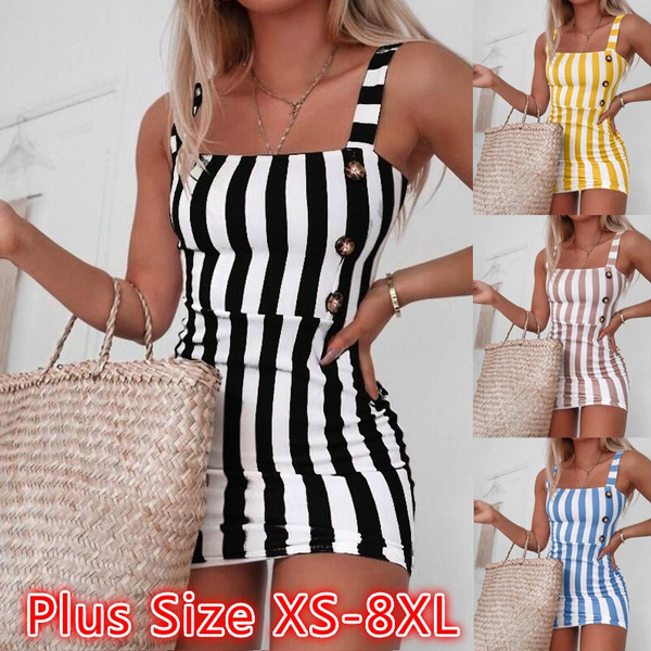 vertical striped summer dress