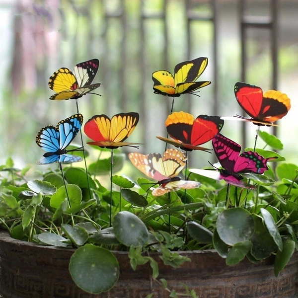 20pcs / 30pcs / 50pcs Artificial Butterfly Garden Decoration 3D