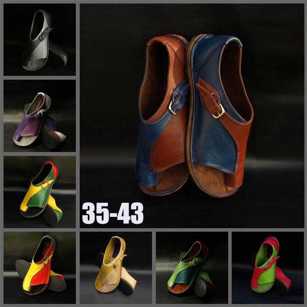 Fashion Women Summer Soft Comfortable Leisure Flat Sandals Ladies