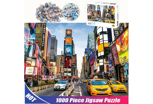 1000 Piece Difficulty Jigsaw Puzzle Times Square Colourful Mini Educational Toy 