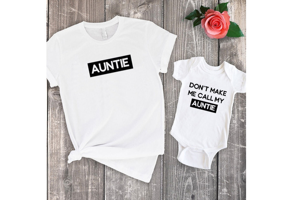 Aunt and store baby matching outfits