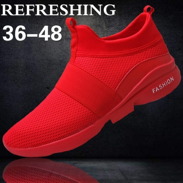Mens Breathable Mesh Sports Athletic Sneakers Outdoor Comfort Running Flat Shoes 