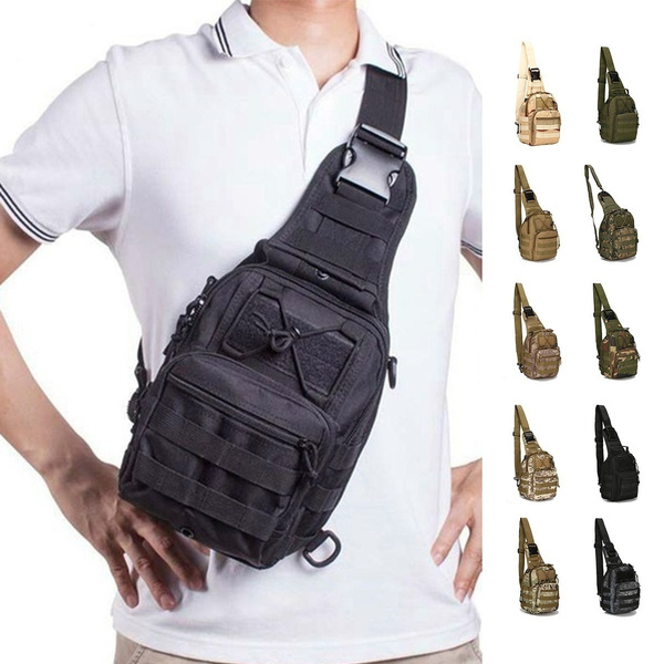 Tactical chest bag backpack outdoor shoulder camp hiking bag for military travel