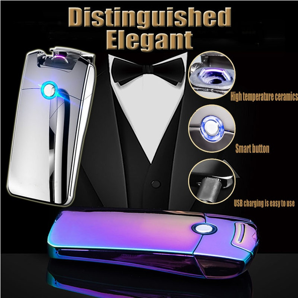 New Cigarette Lighter Metal USB Charging Lighter Rechargeable