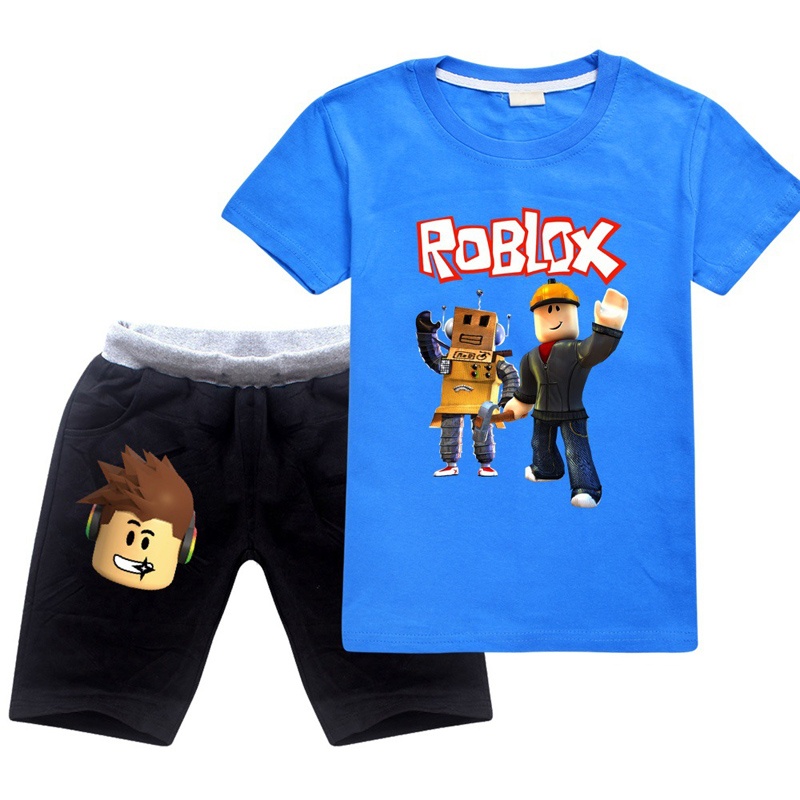 2020 Summer Children Clothing Boy And Girls T Shirt Cartoon Fireman Roblox Short Sleeve Kids Tee And Shorts 2pcs Clothes Set Wish - soft cute roblox game t shirt tops denim shorts fashion new teenagers kids outfits girl clothing set jeans 2pcs children clothes