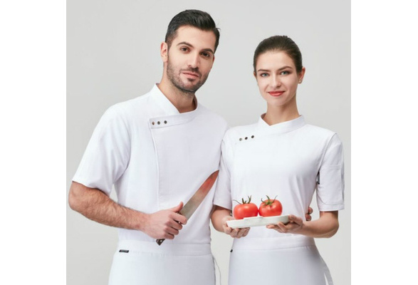 Spring Chef Uniform Restaurant Women's Kitchen Jacket Hotel Mens