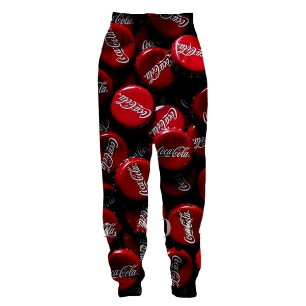 Coca Cola Overalls Cargo Pants 3D Printing Casual Slacks Pants Feet Binding  Sweatpants Ladies / Men's Baggy Sports Trousers