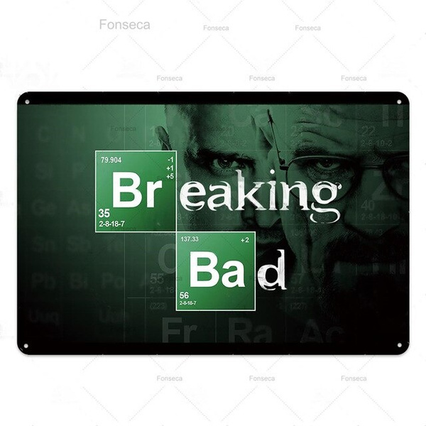 Breaking Bad Metal Poster Tin Sign Plaque Vintage Plate Bar Pub Club Wall Decor
