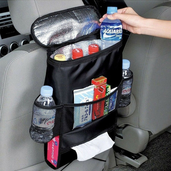 Auto Car Back Seat Storage Bag Multi-Pocket Drinks Holder