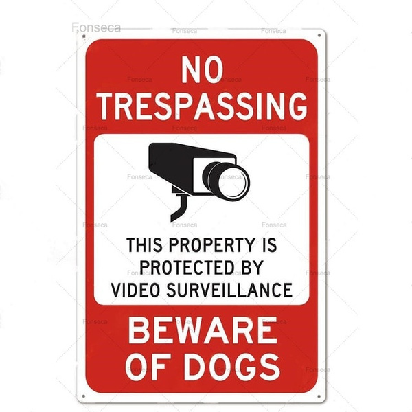 Beware Of Dog Sign Warning Metal Sign Guard Dog Sign Wall Decor Yard Sign No Trespassing Metal Dog Signs Wish - guard dog warning sign roblox