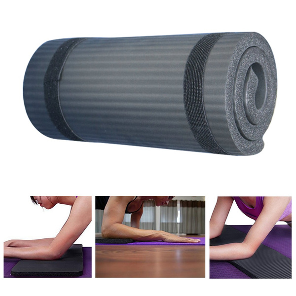 15MM Non-Slip Yoga Mat Exercise Fitness Pilates Camping Gym Meditation Pad 