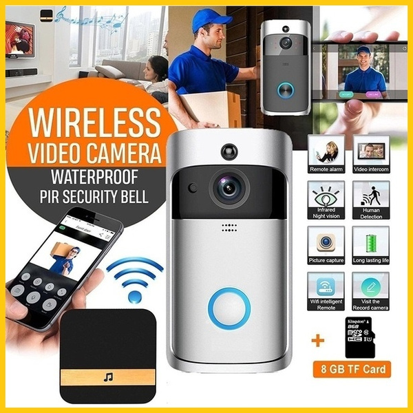 Wireless WiFi DoorBell Smart Video Phone Visual Intercom Door Bell Secure Camera