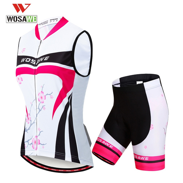 womens cycling shorts and shirt set