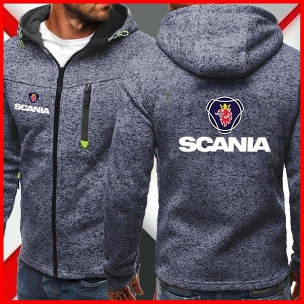 Moda para hombre Sudaderas con capucha ocasionales Chaqueta Scania Invierno  | Wish