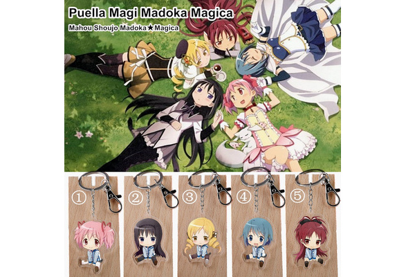 Puella Magi Madoka Magica Homura Mami Sayaka Key Chain Figure Pajamas Mascot 