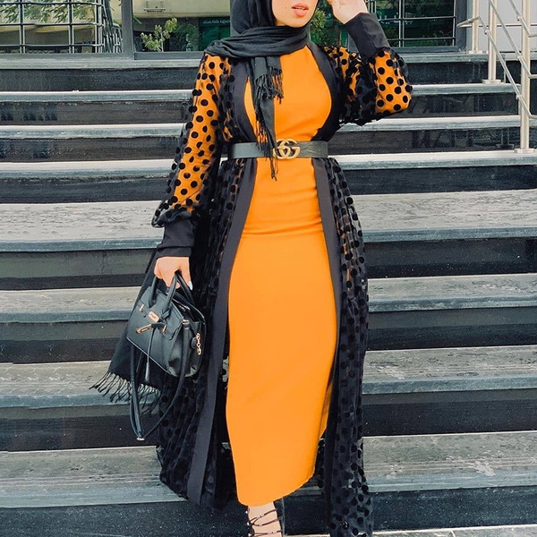 long cardigan style muslimah