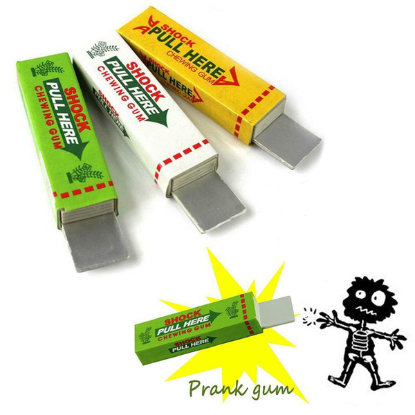 Tricky Funny Safety Trick Joke Shocker Toy Electric Shock Shocking Pull  Head Chewing Gum Gag Novelty Item Toy For Children - AliExpress