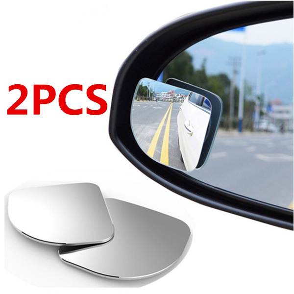 Hot Ing 2pcs Lot Adjustable Hd Glass Convex Car Motorcycle Blind Spot Mirror For Parking Rear View Rain Shade Wish Parking Rear View Mirror Rain Shade, Convex Mirror Car Lot