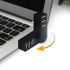 High Quality USB 2.0 USB Rotate Hub for PC Mini 3 Ports Adapter Splitter