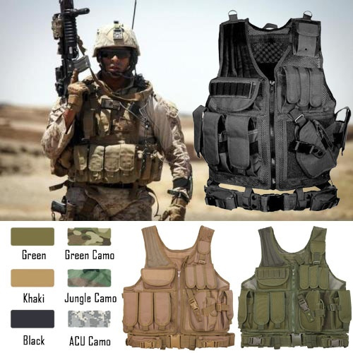 Tactical Vest Suit Military Men Clothes Army CS Equipment Outdoor Hunting Nylon 