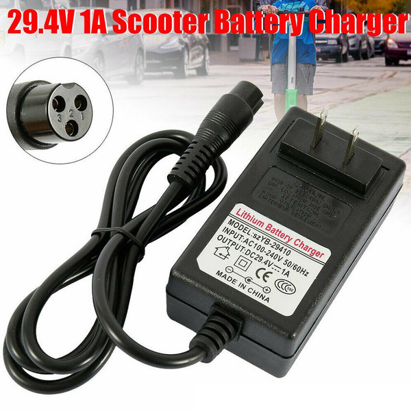 ARyee 24V 2A Female 3-Pin XLR AC Power Charger Electric Scooter Battery Adapter for Razor E100 E175 E200 E300 E125 E150 E500 