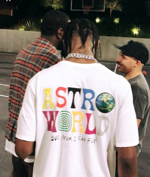 Travis scott white store shirt