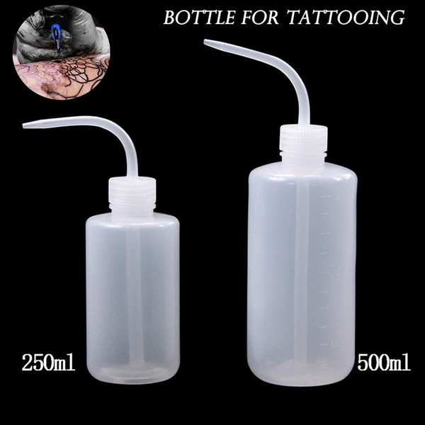 Tattoo Squeeze Wash Bottle 500ml Clear