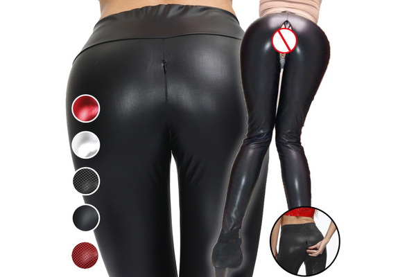 Tights Leather Pants With Back Zipper Colors Leather Leggings