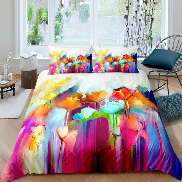 Tie Dye Duvet Cover Batik Comforter, How Do You Use The Ties In A Duvet Cover