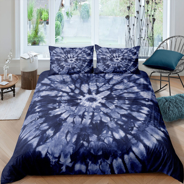 Multi Color Hippie Oil Painting Bedding Set for Teens Kids Boys,Colorful Abstract Art Pattern Printing Soft Microfiber Comforter Cover with 2 Pillowcases Watercolor Tie-dye Duvet Cover Set Full Size