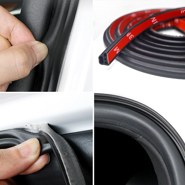 DIY Universal Car Door LType Seal Strip 2/4/5/8/10/16/25M Weatherstrip Rubber Sound Insulation